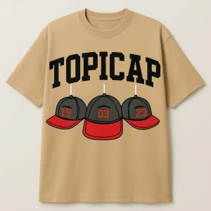 Men’s Oversized Graphic T-Shirt – TOPICAP Design