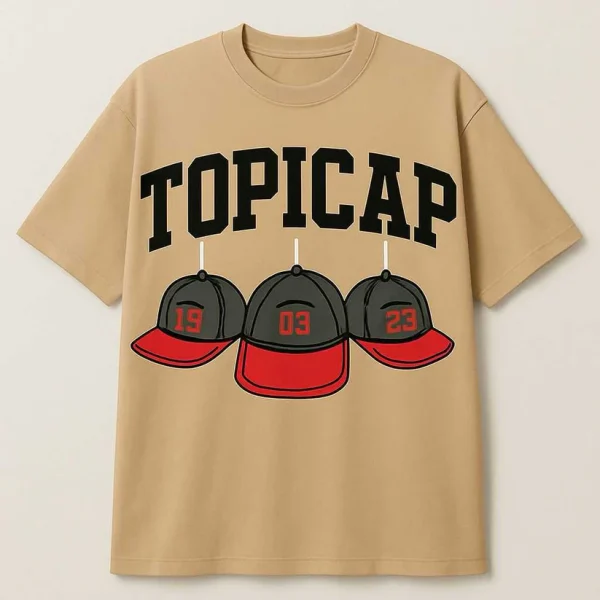 Men’s Oversized Graphic T-Shirt – TOPICAP Design